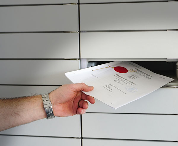 Sichere Übergabe von Dokumenten über NetLocker Postfachanlagen