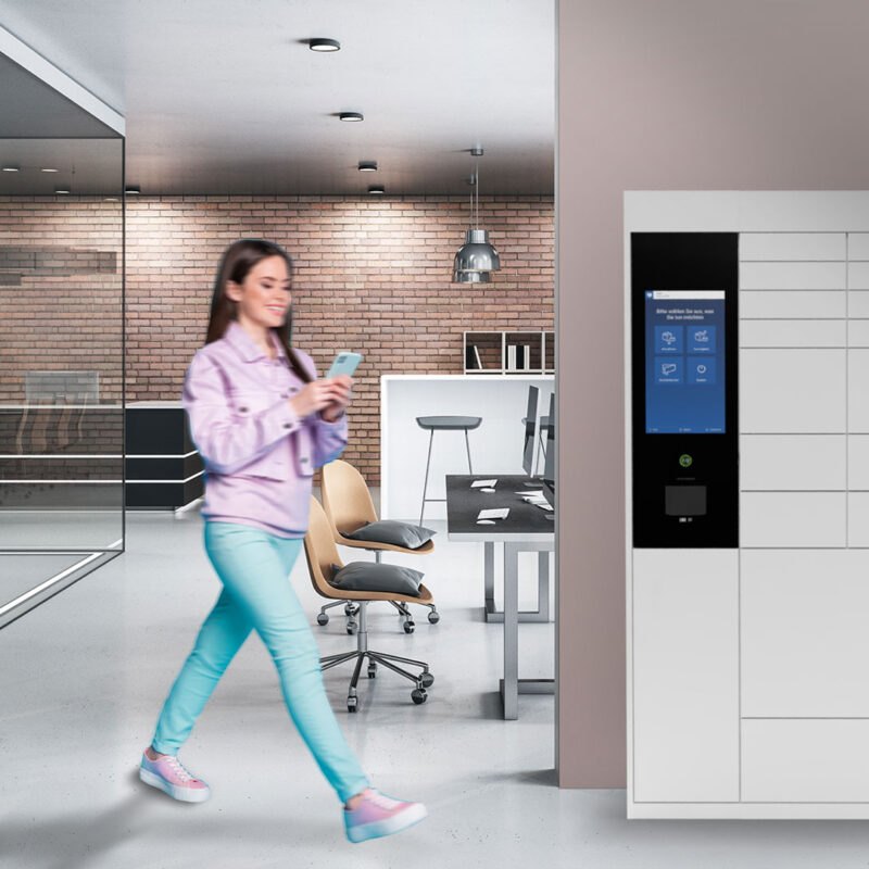 Smarte Schliessfachanalge von NetLocker. Smart Office Locker